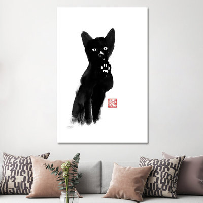 Demanding Cat by Péchane - Print on Canvas