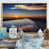 Toile avec cadre flottant or