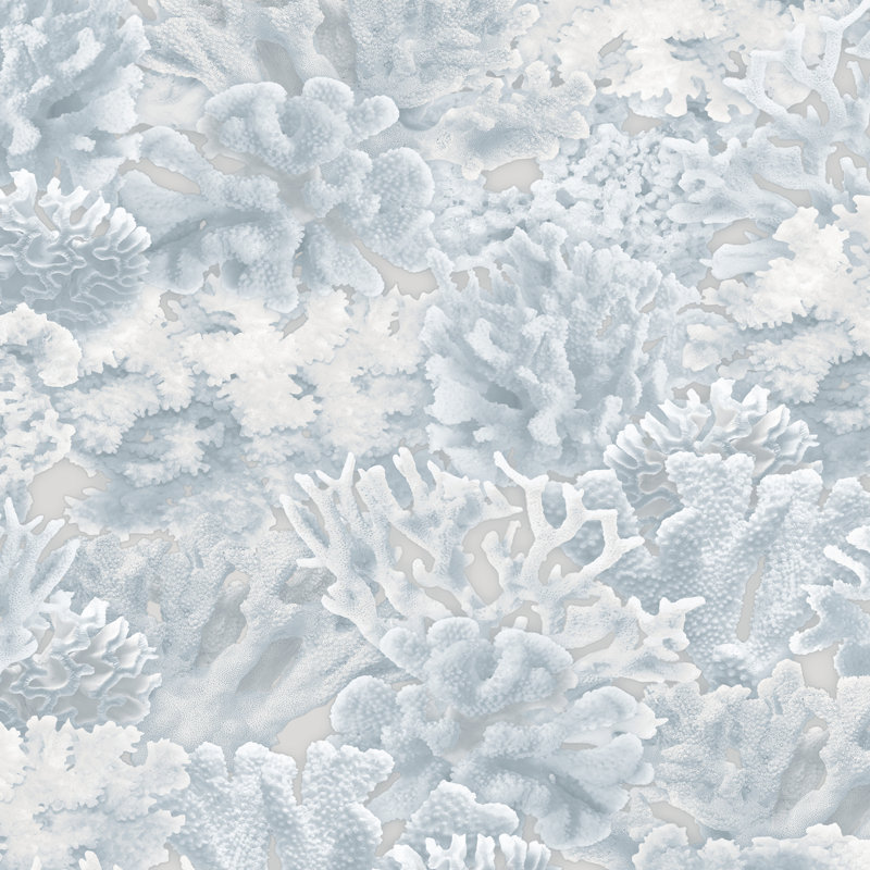  Panneau de papier peint Coral L 36 po x l 20,5 po, L 33 po x l 20,5 po, Bleu ciel