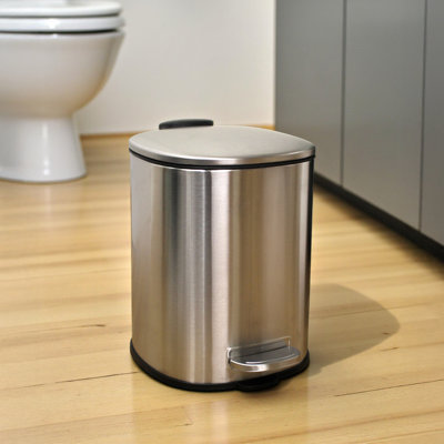 Arkadelphia Steel Step On Kitchen Trash Can - 0.21L