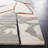 Auburta Abstract Hand Tufted Area Rug in Ivory/Gray/Brown-494505679