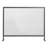 Amaro 1-Panel Iron Fireplace Screen with Fine Mesh, 38" x 30"