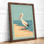 Pelican at Rest Coastal - Framed Print-1407672552-1407672557