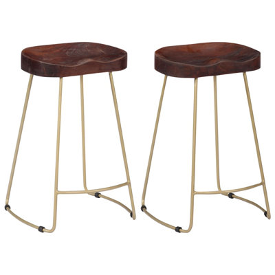 Tabouret de bar Tabouret de bar à hauteur de comptoir pour pub en bois de manguier massif