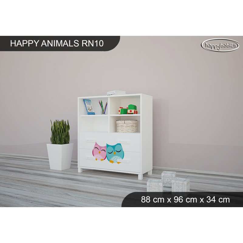 88cm W Kids Cube, White