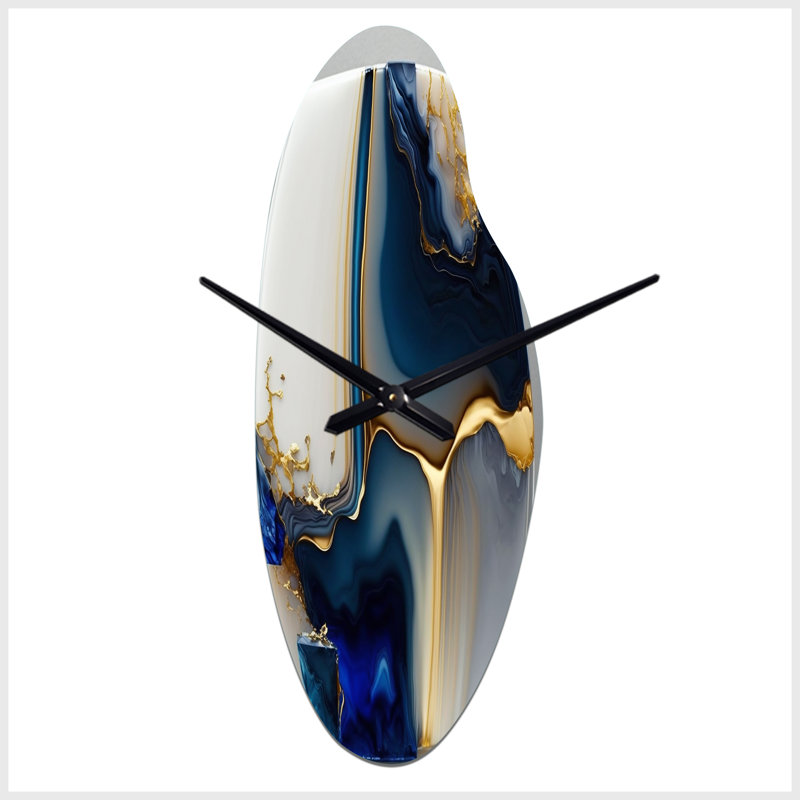 Horloge murale asymétrique en métal Dalatea, Grand
