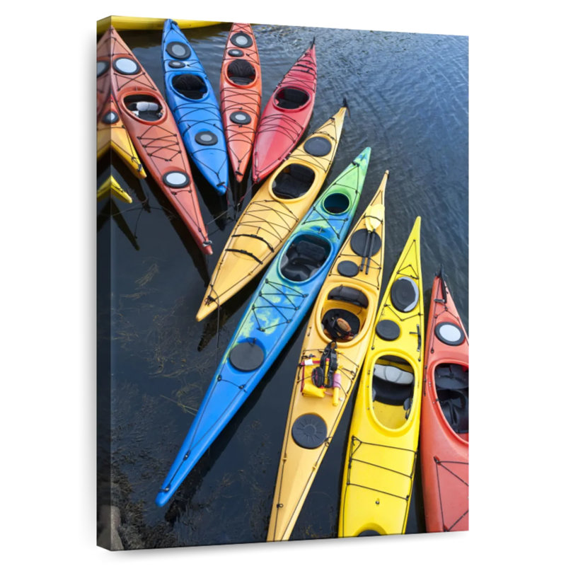 Kayaks à quai colorés Sireci, H 51 po x l 34 po