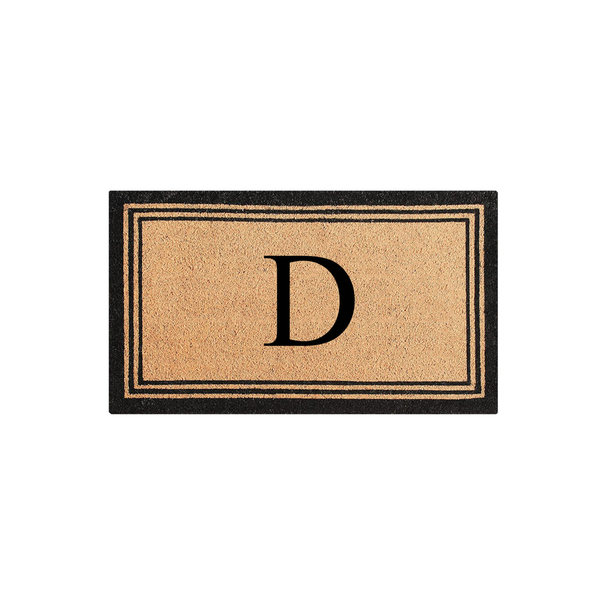 DeHond Pure Natural Coir Non-Slip Outdoor Door Mat, 18" X 30", D