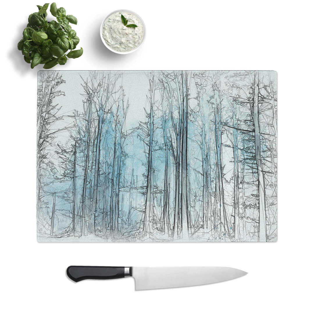 Glass Forest in Frankfurt Germany in Abstract Chopping Board