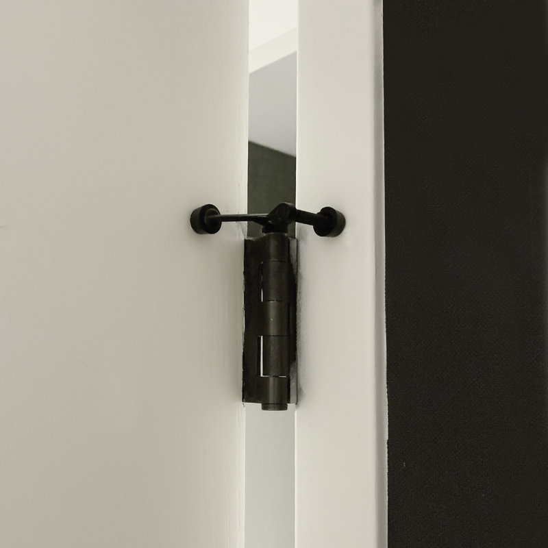 Standard 2-1/8 inch x 1-3/4 inch Zinc Hinge Pin Door Stop, Oil Rubbed Bronze
