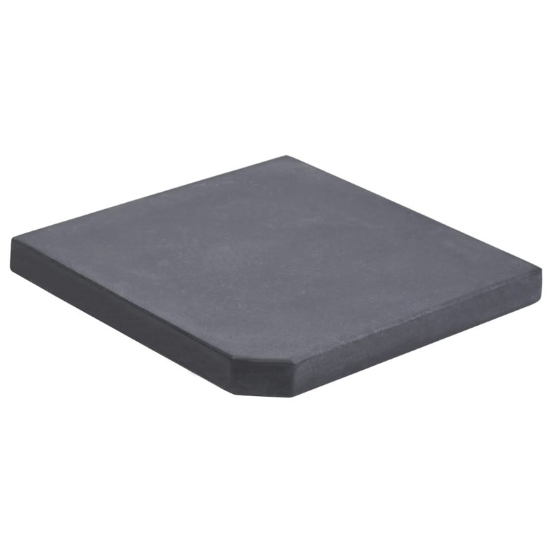 Base de parasol autoportante en granite, 55.1 lbs., Black