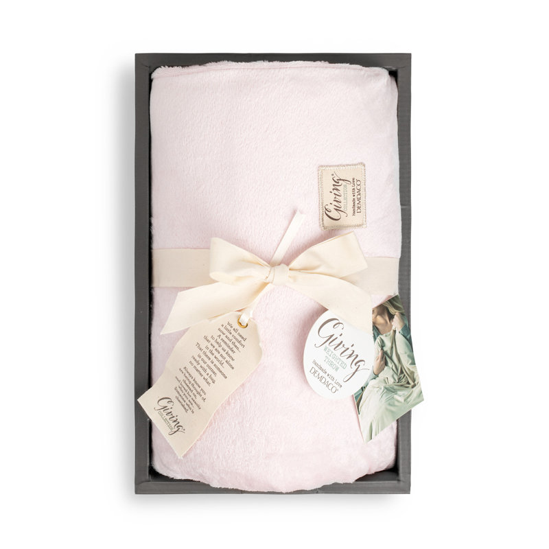 Giving Accessories Weighted Throw Blanket, Pink