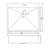 25" L x 22" W Drop-In Kitchen Sink with Faucet