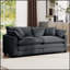 Canapé de salon moderne en tissu avec 4 coussins, grande causeuse rembourrée pour plus de confort et de style-99763543