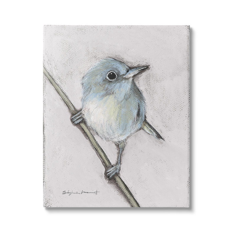 Faune, oiseau perché, art mural sur toile par Stephanie Workman Marrott, H 48 po x l 36 po x P 1,5 po