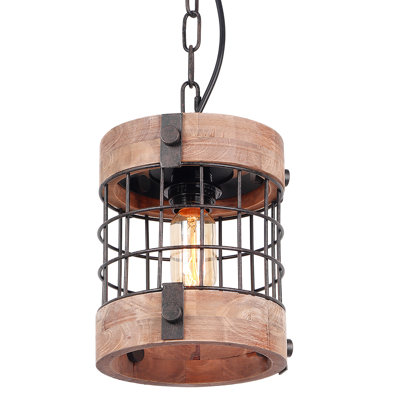 Luminaire suspendu cylindrique à 1 lumière Kaskaskia