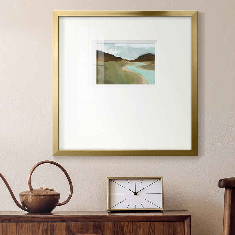 Coldwater Hills I - Wrapped Canvas Print, 17" H x 17" W x 1.125" D, Yes, Natural Framed Paper
