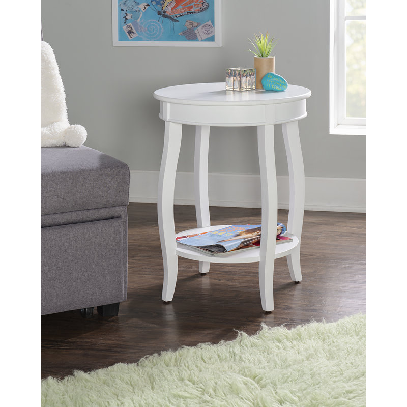 Everill End Table, White