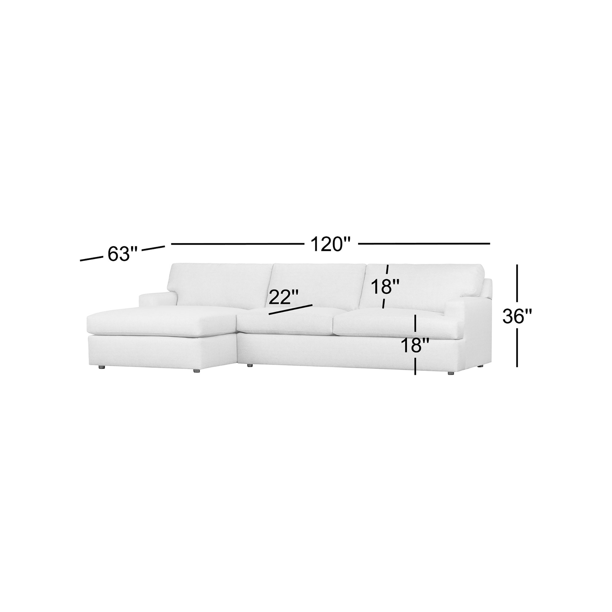Cleo 2-Piece Upholstered Sectional, Bella Gunmetal Performance Velvet, Left Hand Facing