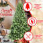 Arbre de Noël de 5 pi avec 967 pointes en PE +, aspect naturel, branches articulées pour un assemblage rapide, arbre de décoration en métal pour fêtes, branches réalistes, installation rapide et stressante, stable