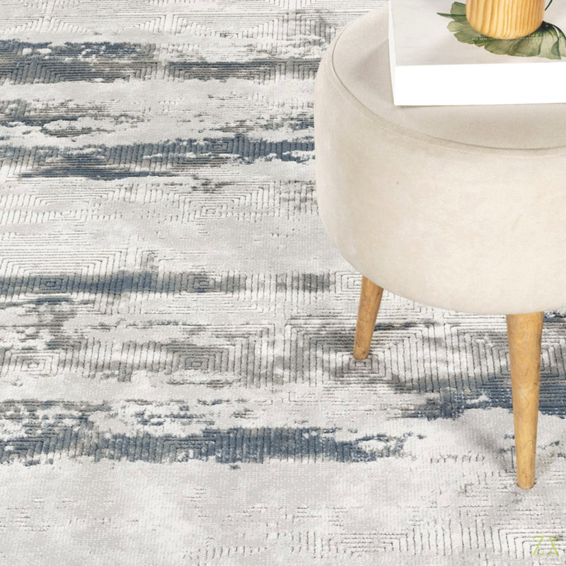 Geometric 7 Ft. 10 In. X 10 Ft. 6 In. Area Rug Modern Minimalist, Stain Resistant, Kid & Pet-Friendly For Living Room, Bedroom, Workspace And High-Traffic Areas