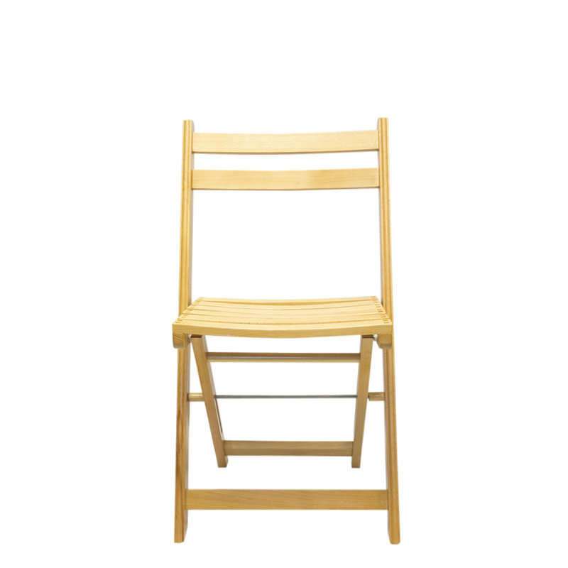 Hong Wood Folding Chair, Natural