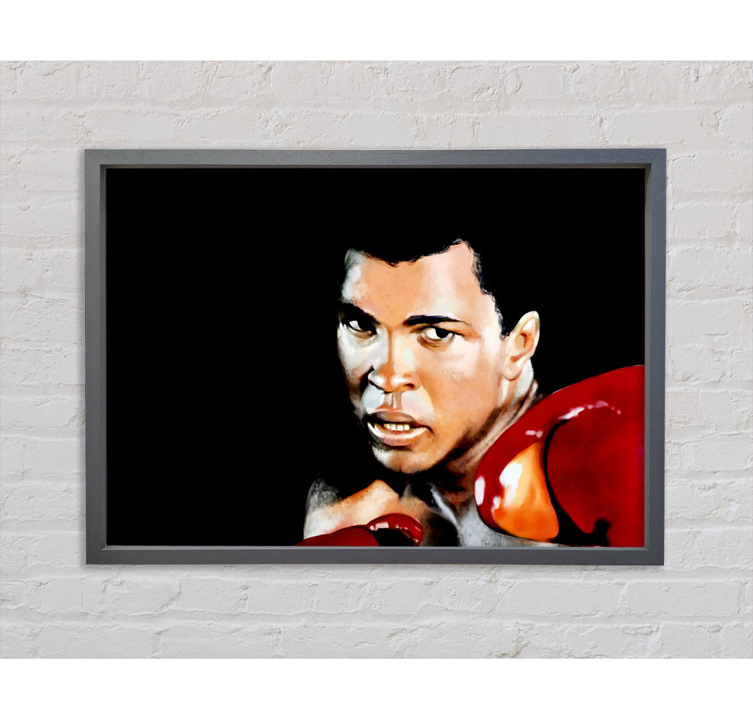 Muhammad Ali Boxhandschuhe - Einzelner Bilderrahmen Kunstdrucke auf Leinwand