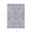 Tapis intérieur lavable floral mauve et gris 8 pi x 10 pi lavande