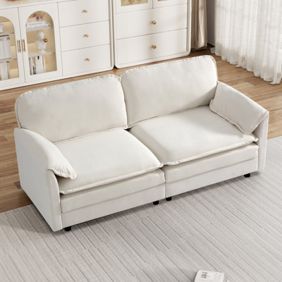 Modern Upholstered Loveseat Modular Sofa Couch
