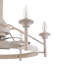 Ventilateur de plafond 21 po à télécommande moderne réversible en laiton / rétro blanc / noir mat avec pales transparentes et ensemble d'éclairage pour salon / chambre à coucher-172215829-186557925