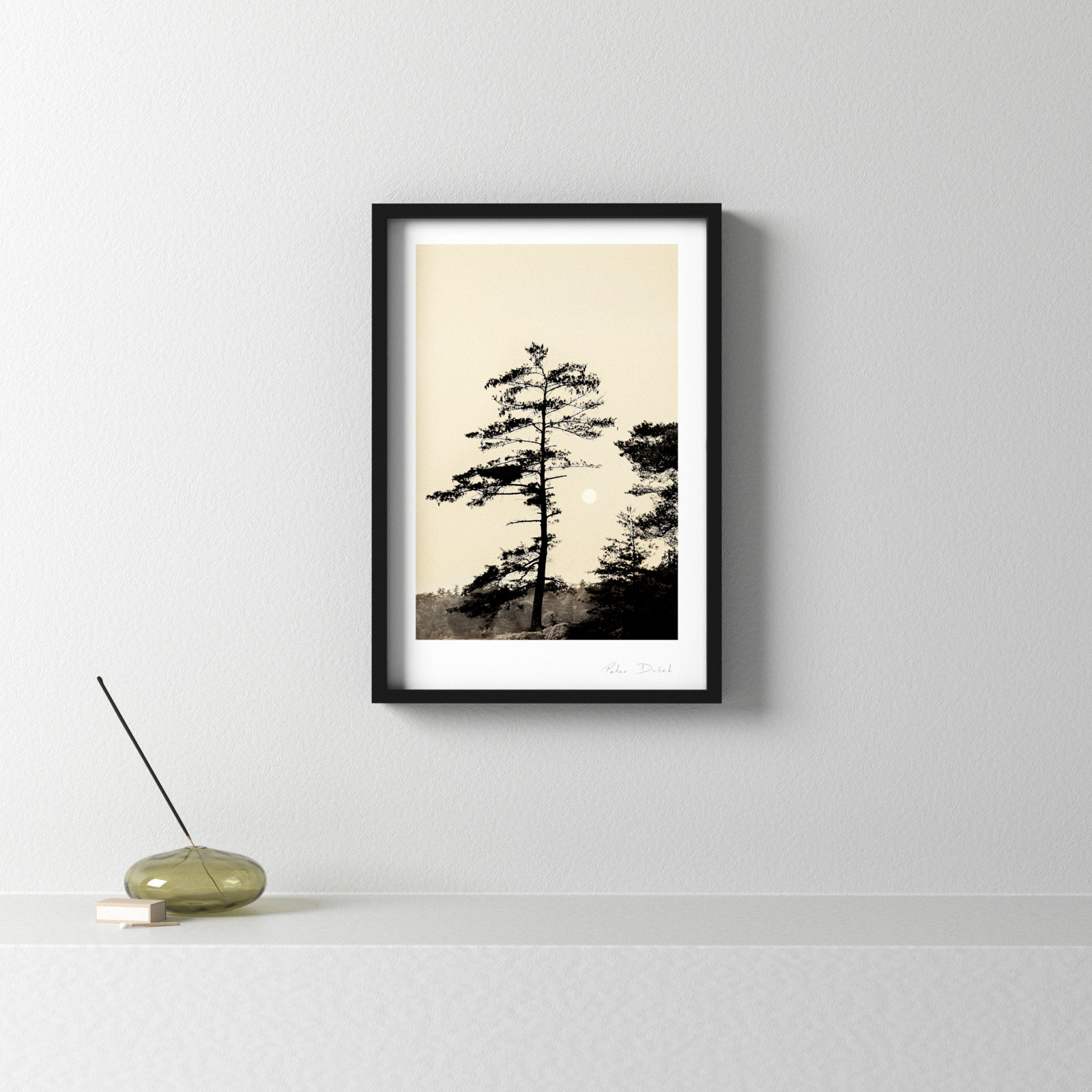 Serenity by Peter Dušek, Black, 20" H x 14" W x 1.25" D