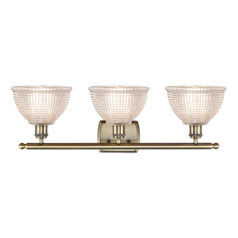 Efrain 3 - Light Dimmable Vanity Light, Antique Copper, Clear, No Bulb Included