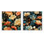 Elora - Ensemble de 2 collages carrés botaniques abstraits-101848822-101848823