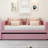 Contemporary Pink Twin Daybed With Ergonomic For A Calm And Relaxing Trundle Option Upholstered Back Comfort Functional Bed-1167003184