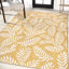Tapis intérieur / extérieur jaune / crème Crossreagh Nevis-70302843
