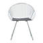 Sayers 47 cm H Upholstered Faux Leather Windsor Back Dining Chair in Silver-38420882