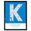 Kaohsiung City Map Kaohsiung Blue - Single Picture Frame Typography