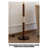 Vintage-Style Fabric, Solid Wood & Jade Floor Lamp