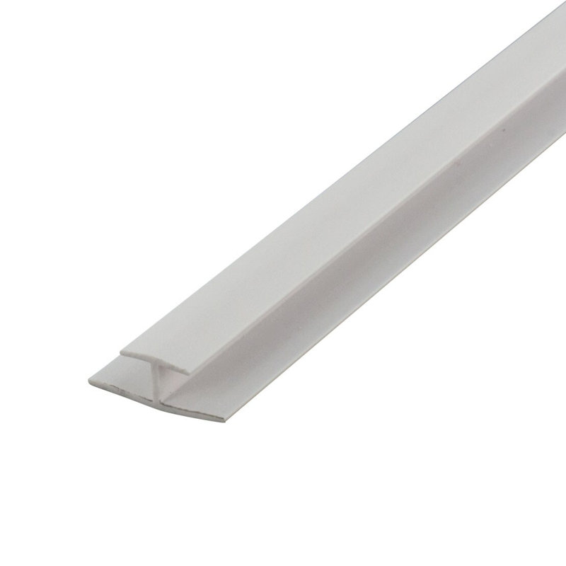 ABS 1 / 4po | Séparateur de moulure | (25) pièces de 8 pi de long, Blanc