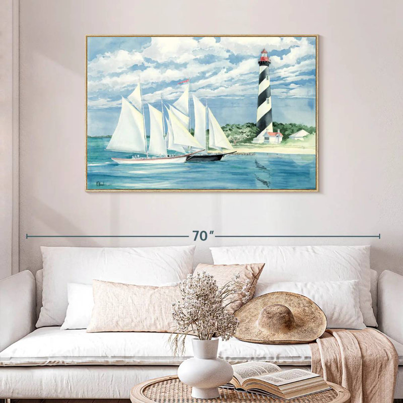Passer la lumière, Cadre flottant en bois naturel, 46 po x 31 po