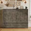 Grand lit escamotable avec grand tiroir de rangement, armoire murale en bois de pin avec station de charge USB intégrée-808087923