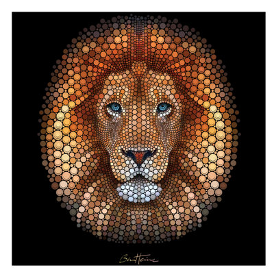 Lion by Ben Heine - Print on Canvas