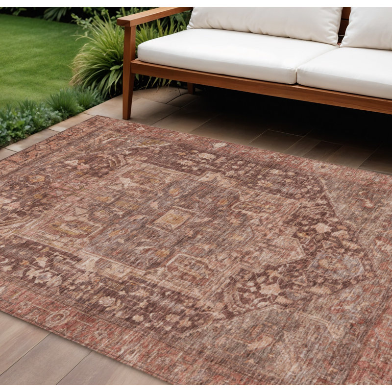 Tapis intérieur lavable 10 pi x 14 pi Medallion