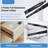 22 Inch Drawer Slides 6 Pairs (12Pcs) Full Extension Ball Bearing Drawer Slides 3 Fold Full Stretch Side Mount Drawer Slides 100 LB Capacity Drawer Slide 22" Black