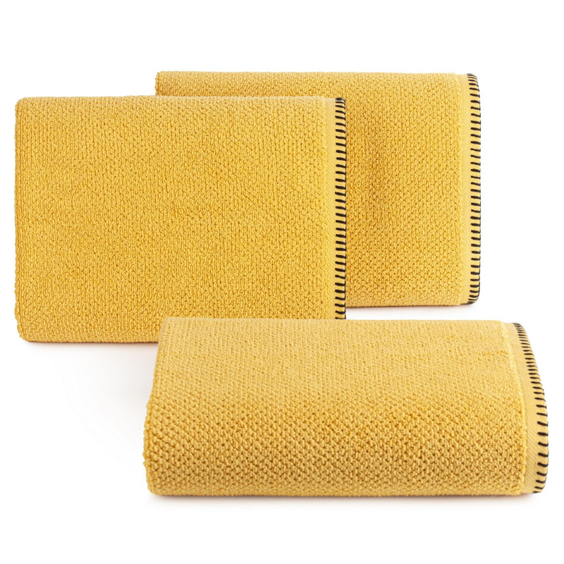 Liebhard Midweight Jacquard Bath Towel, Mustard