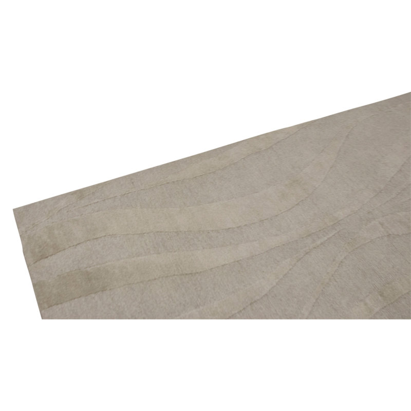 Tapis ivoire et naturel de haute qualité noué à la main