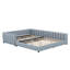 Lit tapissier grand et simple pour grand lit mère et enfant-1077659490