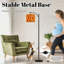 Lampe sur pied à arc avec abat-jour réglable rétro des années 70 rétro Mid-Century moderne groovy lampe sur pied 3 températures de couleur à intensité variable haute lampe sur pied avec interrupteur au pied pour la chambre à coucher