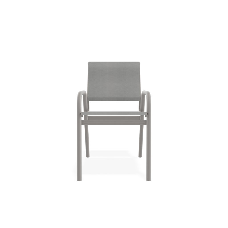 Chaise bistro Gardenella, Gris chaleureux, Alliage Sunbrella®