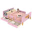 Lit plateforme double avec tiroirs de rangement, cadre de lit en bois massif avec garde-corps, petite tablette et crochets, aucun sommier nécessaire-1519816166-1519816164